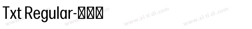 Txt Regular字体转换 Txt Regular字体转换